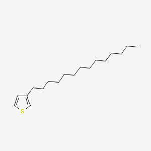 3-Tetradecylthiophene chemical structure (CAS 110851-66-6)