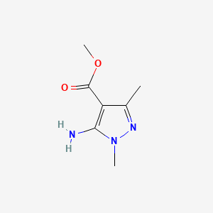 Methyl 5-amino-1,3-dimethyl-1H-pyrazole-4-carboxylate chemical structure (CAS 110860-59-8)