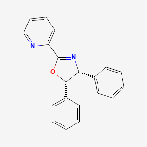 (4R,5S)-4,5-Diphenyl-2-(pyridin-2-yl)-4,5-dihydrooxazole chemical structure (CAS 1108603-34-4)