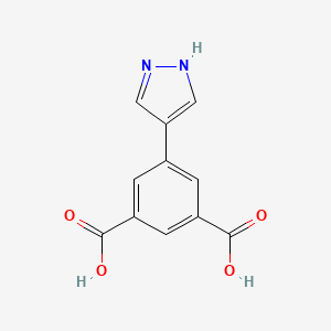 5-(1H-Pyrazol-4-yl)isophthalic acid chemical structure (CAS 1108726-74-4)