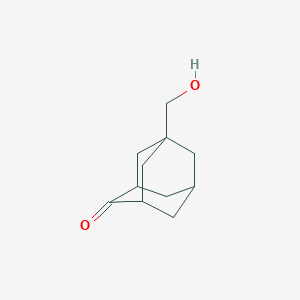 5-(Hydroxymethyl)adamantan-2-one chemical structure (CAS 110874-17-4)