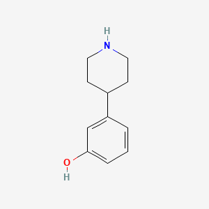 3-(Piperidin-4-yl)phenol chemical structure (CAS 110878-71-2)