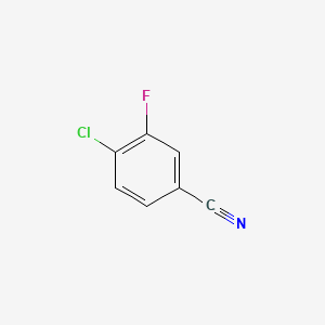 4-Chloro-3-fluorobenzonitrile chemical structure (CAS 110888-15-8)