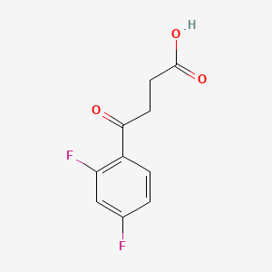 4-(2,4-Difluorophenyl)-4-oxobutanoic acid chemical structure (CAS 110931-77-6)