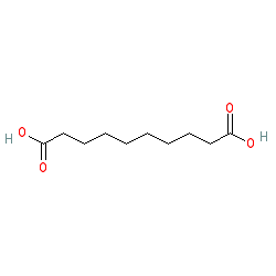 Decanedioic acid chemical structure (CAS 111-20-6)