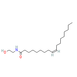 Oleoylethanolamide chemical structure (CAS 111-58-0)