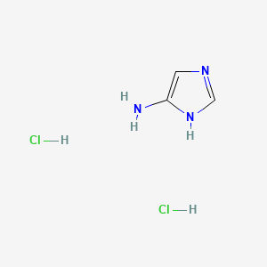 1H-Imidazol-4-amine dihydrochloride chemical structure (CAS 111005-19-7)