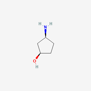 (1R,3S)-3-Aminocyclopentanol chemical structure (CAS 1110772-05-8)