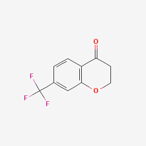 7-(Trifluoromethyl)chroman-4-one chemical structure (CAS 111141-02-7)