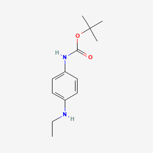tert-Butyl (4-(ethylamino)phenyl)carbamate chemical structure (CAS 1111628-40-0)