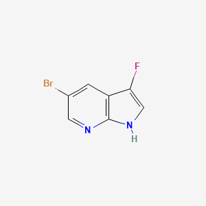 5-Bromo-3-fluoro-1H-pyrrolo[2,3-b]pyridine chemical structure (CAS 1111637-68-3)