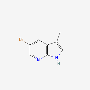 5-Bromo-3-methyl-1H-pyrrolo[2,3-b]pyridine chemical structure (CAS 1111637-94-5)