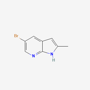 5-Bromo-2-methyl-7-azaindole chemical structure (CAS 1111638-02-8)