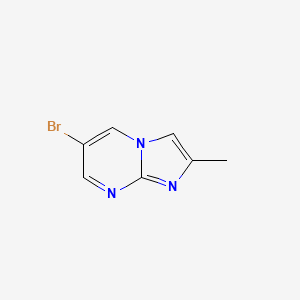 6-Bromo-2-methylimidazo[1,2-a]pyrimidine chemical structure (CAS 1111638-05-1)