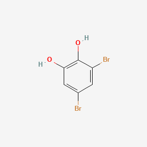 3,5-Dibromobenzene-1,2-diol chemical structure (CAS 111167-61-4)