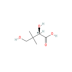 (R)-2,4-Dihydroxy-3,3-dimethylbutanoic acid chemical structure (CAS 1112-33-0)