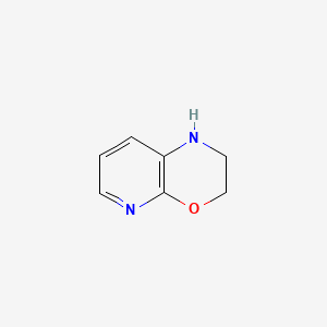 2,3-Dihydro-1H-pyrido[2,3-b][1,4]oxazine chemical structure (CAS 1112193-37-9)