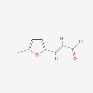 (2E)-3-(5-Methyl-2-furyl)acryloyl chloride chemical structure (CAS 111252-41-6)
