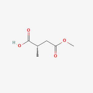 (S)-4-Methoxy-2-methyl-4-oxobutanoic acid chemical structure (CAS 111266-27-4)