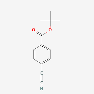 tert-Butyl 4-ethynylbenzoate chemical structure (CAS 111291-97-5)