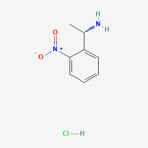 (S)-1-(2-Nitrophenyl)ethanamine hydrochloride chemical structure (CAS 1113041-80-7)