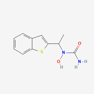 1-(1-(Benzo[b]thiophen-2-yl)ethyl)-1-hydroxyurea chemical structure (CAS 111406-87-2)