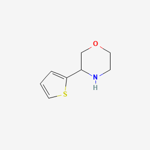 3-(Thiophen-2-yl)morpholine chemical structure (CAS 111410-97-0)