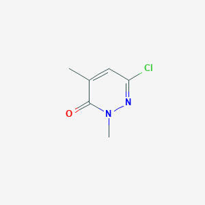 6-Chloro-2,4-dimethylpyridazin-3(2H)-one chemical structure (CAS 1114563-58-4)