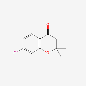 7-Fluoro-2,2-dimethylchroman-4-one chemical structure (CAS 111477-98-6)