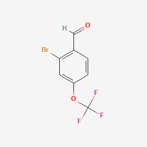 2-Bromo-4-(trifluoromethoxy)benzaldehyde chemical structure (CAS 1114808-87-5)