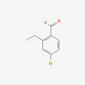 4-Bromo-2-ethylbenzaldehyde chemical structure (CAS 1114808-89-7)