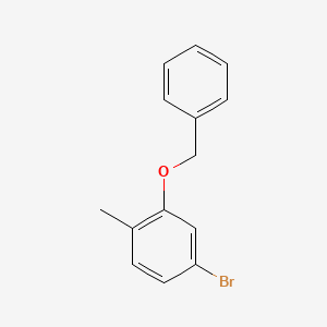 2-(Benzyloxy)-4-bromo-1-methylbenzene chemical structure (CAS 1114808-93-3)