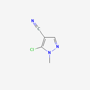 5-Chloro-1-methyl-1H-pyrazole-4-carbonitrile chemical structure (CAS 111493-52-8)