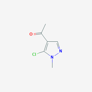 1-(5-Chloro-1-methyl-1H-pyrazol-4-yl)ethanone chemical structure (CAS 111493-62-0)