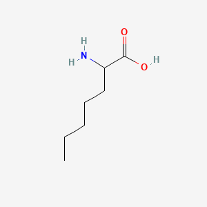 2-Aminoheptanoic acid chemical structure (CAS 1115-90-8)