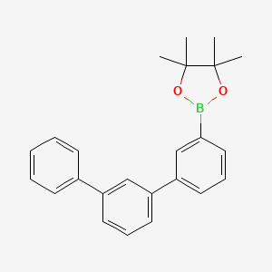 2-([1,1':3',1''-Terphenyl]-3-yl)-4,4,5,5-tetramethyl-1,3,2-dioxaborolane chemical structure (CAS 1115023-84-1)