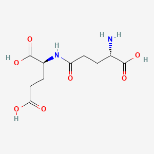 (S)-2-((S)-4-Amino-4-carboxybutanamido)pentanedioic acid chemical structure (CAS 1116-22-9)