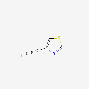 4-Ethynylthiazole chemical structure (CAS 111600-89-6)