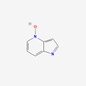 1H-Pyrrolo[3,2-b]pyridine 4-oxide chemical structure (CAS 1116136-36-7)