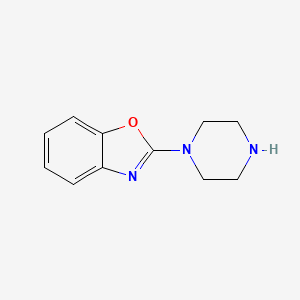 2-(Piperazin-1-yl)benzo[d]oxazole chemical structure (CAS 111628-39-8)