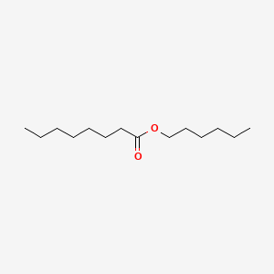 Hexyl octanoate chemical structure (CAS 1117-55-1)
