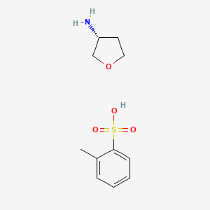 (R)-Tetrahydrofuran-3-amine 4-methylbenzenesulfonate chemical structure (CAS 111769-27-8)