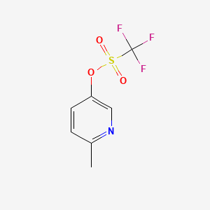 6-Methylpyridin-3-yl trifluoromethanesulfonate chemical structure (CAS 111770-91-3)