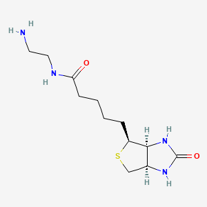 N-(2-Aminoethyl)-5-((3aS,4S,6aR)-2-oxohexahydro-1H-thieno[3,4-d]imidazol-4-yl)pentanamide chemical structure (CAS 111790-37-5)