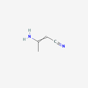 3-Aminobut-2-enenitrile chemical structure (CAS 1118-61-2)