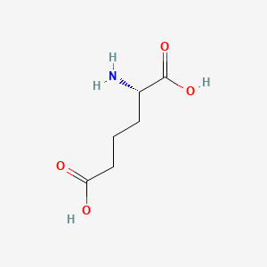 (S)-2-Aminoadipic Acid chemical structure (CAS 1118-90-7)