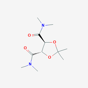 (4S,5S)-N4,N4,N5,N5,2,2-Hexamethyl-1,3-dioxolane-4,5-dicarboxamide chemical structure (CAS 111828-49-0)