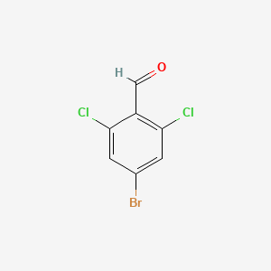 4-Bromo-2,6-dichlorobenzaldehyde chemical structure (CAS 111829-72-2)