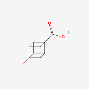 4-Iodocubane-1-carboxylic acid chemical structure (CAS 111873-46-2)