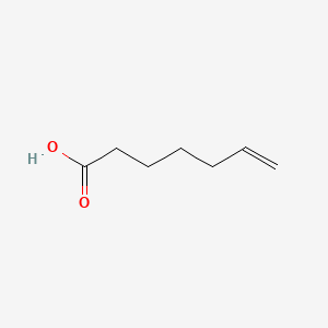 6-heptenoic acid chemical structure (CAS 1119-60-4)
